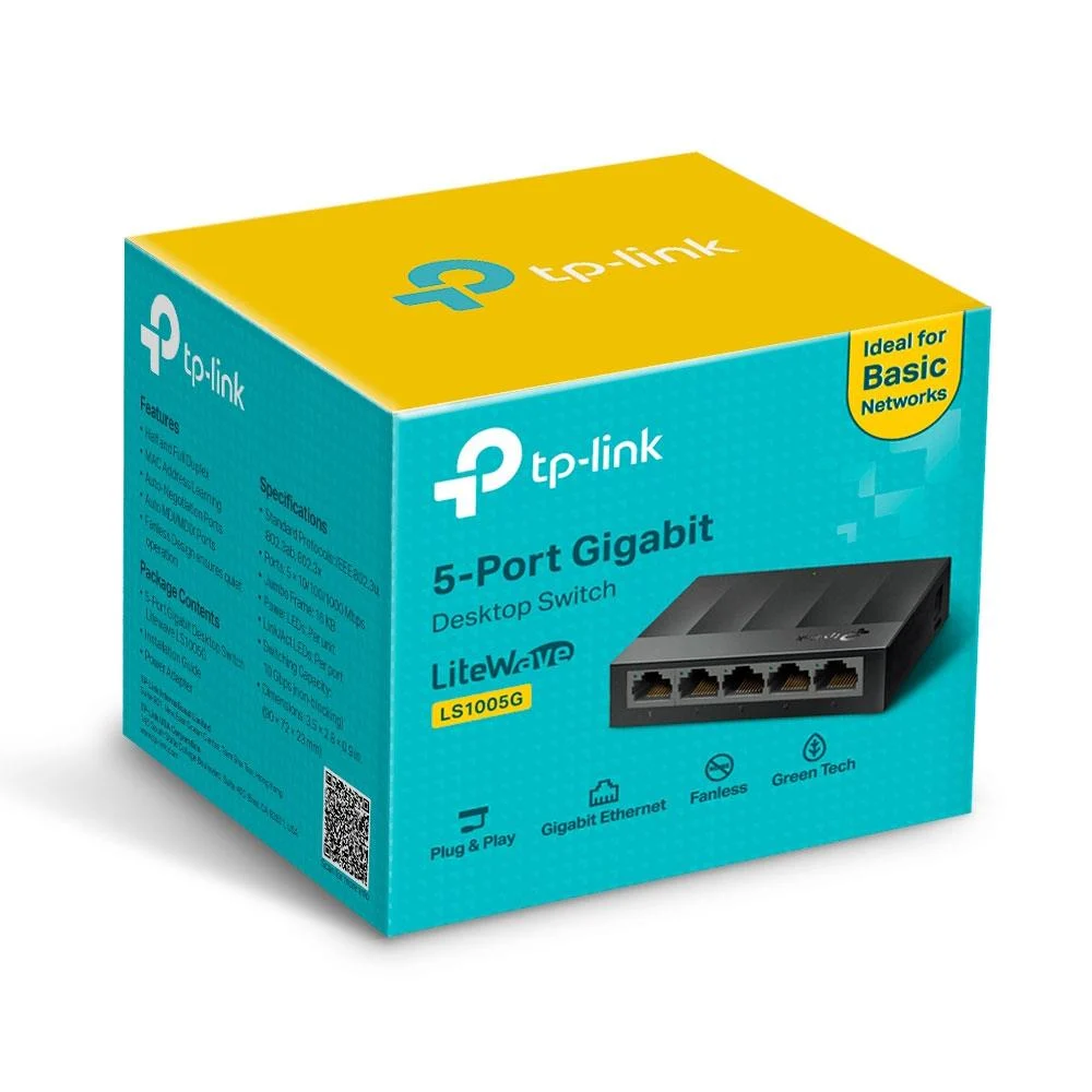 TP-LINK LS1005G GIGABIT 5 PORT SWITCH - Görsel 2