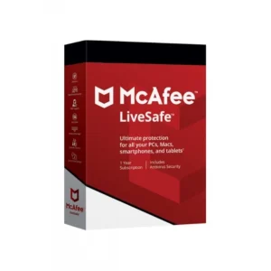 MCAFEE(UE) LiveSafe (Windows, macOS, Android, iOS, ChromeOS) - 1 Cihaz - 1 Yıllık Abonelik (Dijital İndirme)