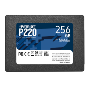Patriot P220 P220S256G25 256GB (550/490MB/s) 2.5" SATA3 SSD